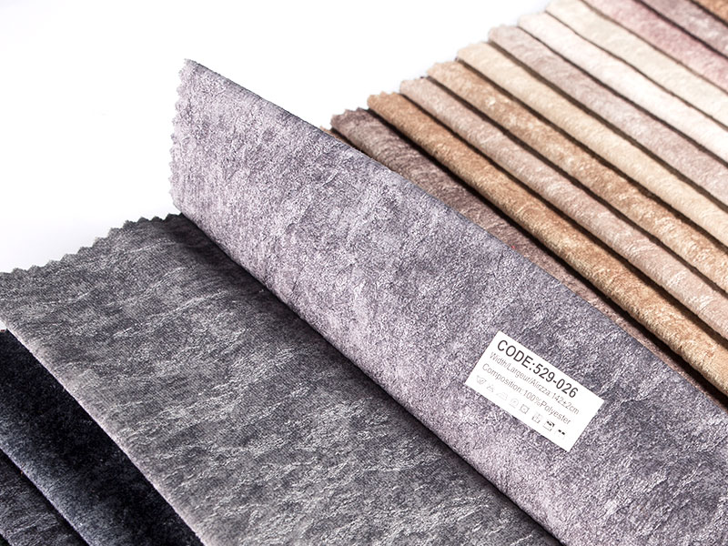 Luksuriøst trykt preg laminering fløyelsstoff til møbeltrekk og hjemmeinnredning