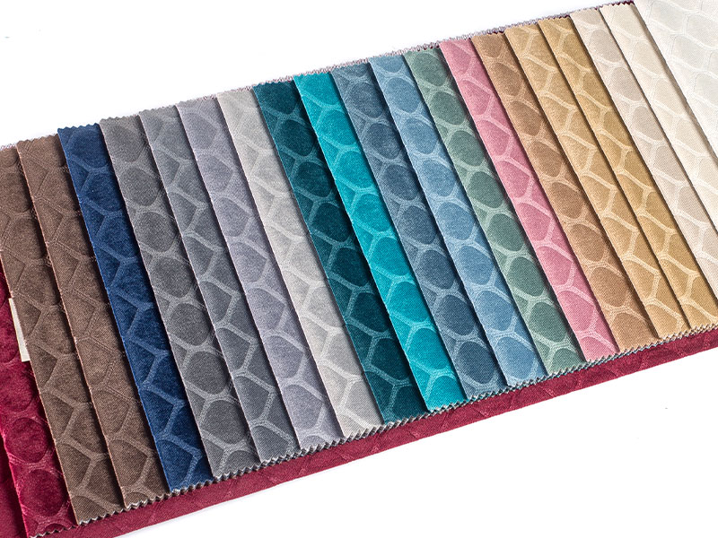 Høykvalitets farget preget fløyelsstoff til hjemmeinnredning