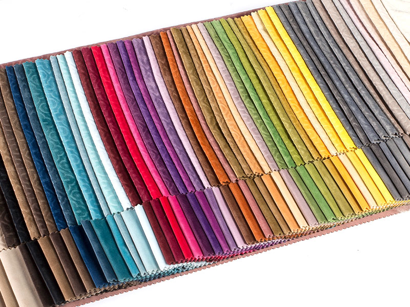 High-end farget preget fløyelsstoff for interiørdesign