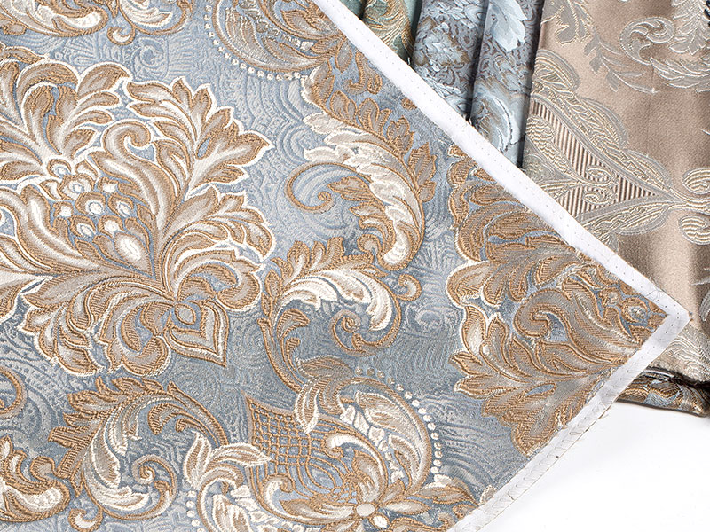 Premium garn farget jacquard stoff for hjemmeinnredning - høy kvalitet og holdbar