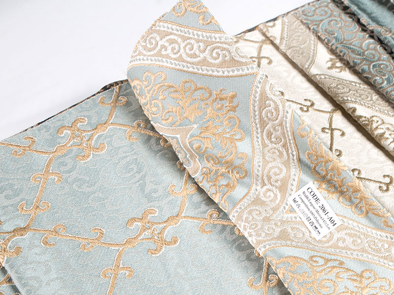 Garn farget Jacquard -stoff - Ideell for moteklær og hjemmepynt
