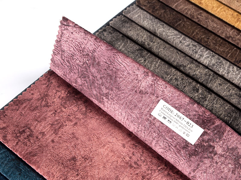 Soft and silky printed emboss lamination velvet fabric - indulge in luxury